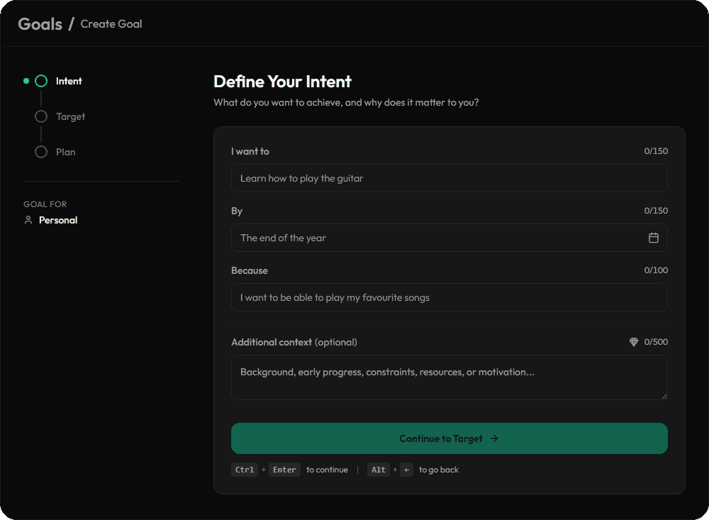 Intent — dark mode